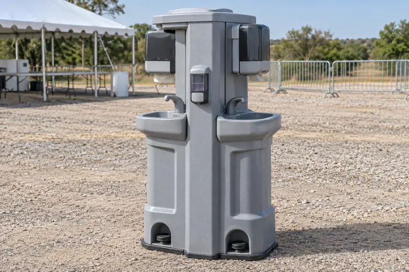 Portable sanitation option for rental planning
